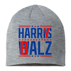 Funny Harris Walz 24 Harry Balz 2024 Meme Democratics Vote Sustainable Beanie