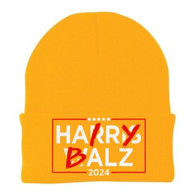 Funny Harris Walz 24 Hairy Balz 2024 Meme Democratics Vote Knit Cap Winter Beanie