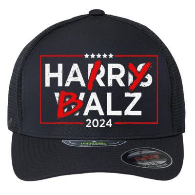 Funny Harris Walz 24 Hairy Balz 2024 Meme Democratics Vote Flexfit Unipanel Trucker Cap