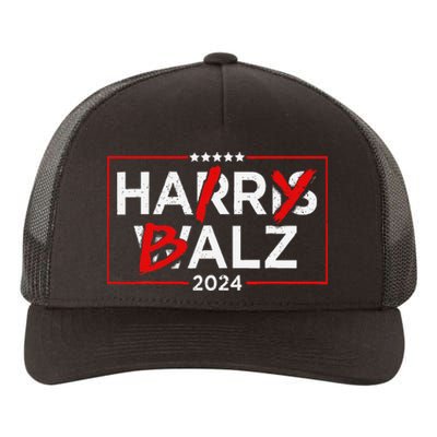 Funny Harris Walz 24 Hairy Balz 2024 Meme Democratics Vote Yupoong Adult 5-Panel Trucker Hat