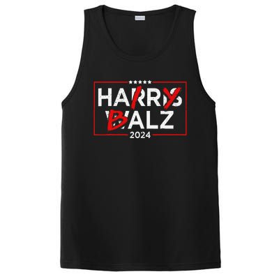 Funny Harris Walz 24 Hairy Balz 2024 Meme Democratics Vote PosiCharge Competitor Tank