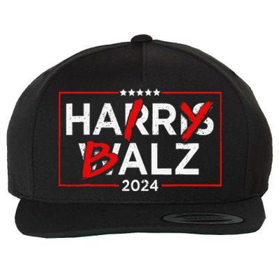 Funny Harris Walz 24 Hairy Balz 2024 Meme Democratics Vote Wool Snapback Cap