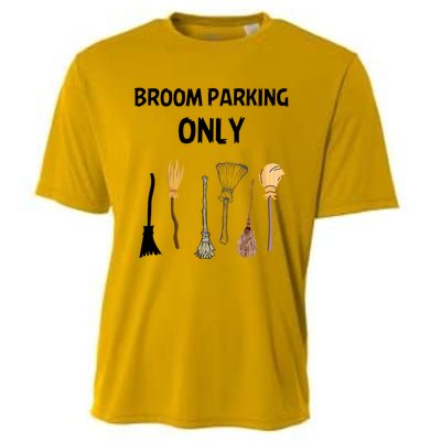 Funny Halloween Witch Lovers Costume Broom Parking Only Gift Cooling Performance Crew T-Shirt