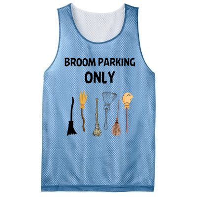 Funny Halloween Witch Lovers Costume Broom Parking Only Gift Mesh Reversible Basketball Jersey Tank