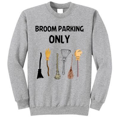 Funny Halloween Witch Lovers Costume Broom Parking Only Gift Sweatshirt