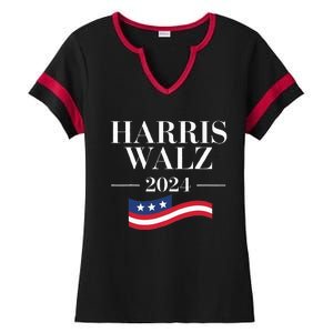 Funny Harris Waltz 2024 Election Kamala Harris Tim Walz 2024 Ladies Halftime Notch Neck Tee