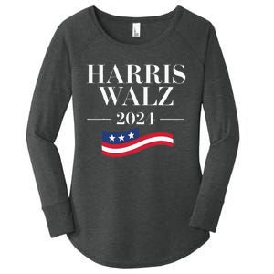 Funny Harris Waltz 2024 Election Kamala Harris Tim Walz 2024 Women's Perfect Tri Tunic Long Sleeve Shirt