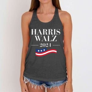 Funny Harris Waltz 2024 Election Kamala Harris Tim Walz 2024 Women's Knotted Racerback Tank