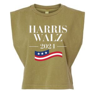 Funny Harris Waltz 2024 Election Kamala Harris Tim Walz 2024 Garment-Dyed Women's Muscle Tee