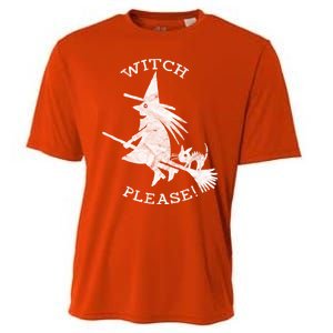 Funny Halloween Witch Please Distressed Great Gift Cooling Performance Crew T-Shirt