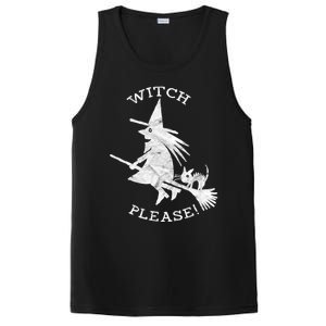 Funny Halloween Witch Please Distressed Great Gift PosiCharge Competitor Tank