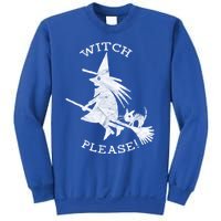 Funny Halloween Witch Please Distressed Great Gift Sweatshirt