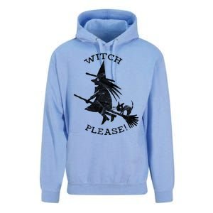 Funny Halloween Witch Please Distressed Great Gift Unisex Surf Hoodie