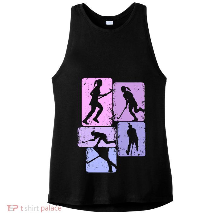 Field Hockey Wo Girl Ladies PosiCharge Tri-Blend Wicking Tank