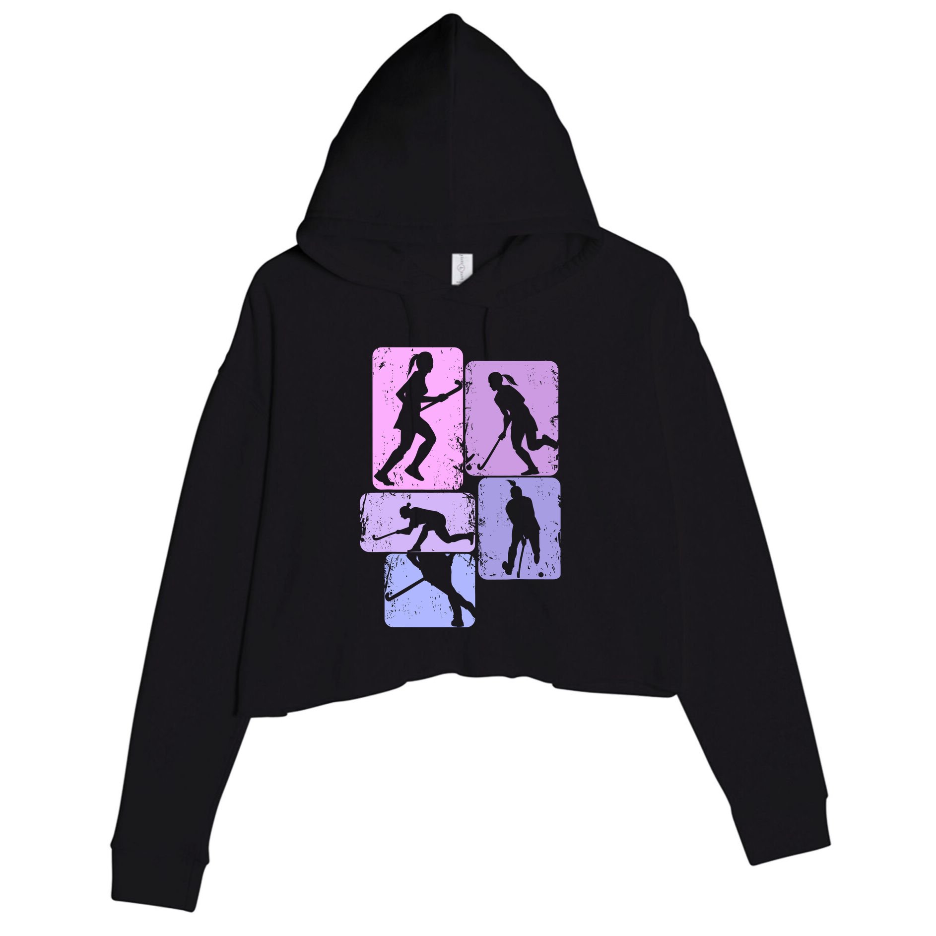 Field Hockey Wo Girl Crop Fleece Hoodie