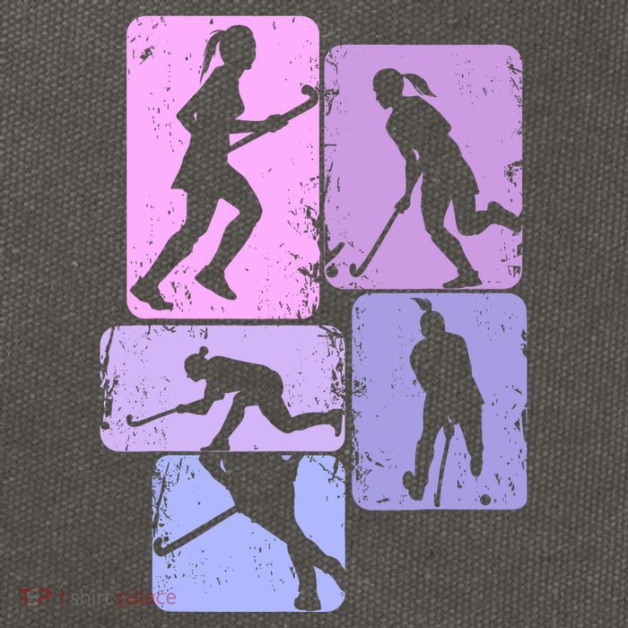 Field Hockey Wo Girl Cotton Canvas Backpack