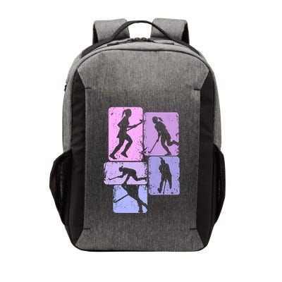 Field Hockey Wo Girl Vector Backpack