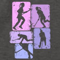 Field Hockey Wo Girl Vector Backpack