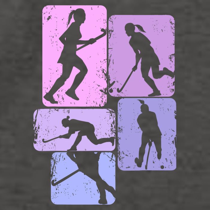 Field Hockey Wo Girl Vector Backpack