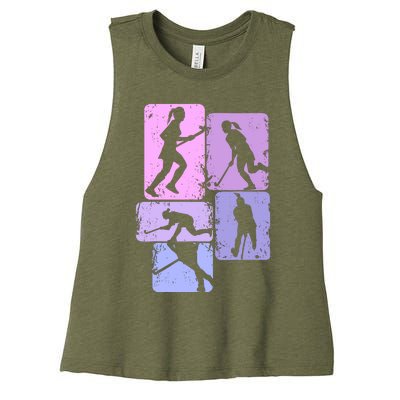 Field Hockey Wo Girl Women's Racerback Cropped Tank