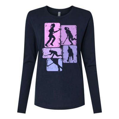 Field Hockey Wo Girl Womens Cotton Relaxed Long Sleeve T-Shirt