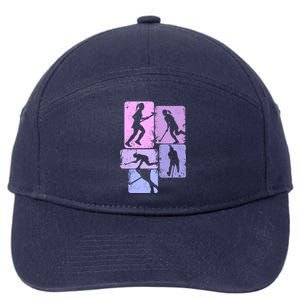 Field Hockey Wo Girl 7-Panel Snapback Hat