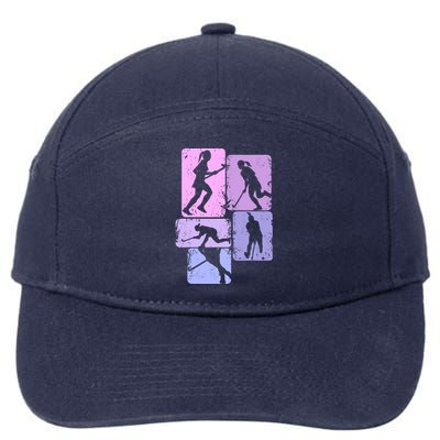 Field Hockey Wo Girl 7-Panel Snapback Hat