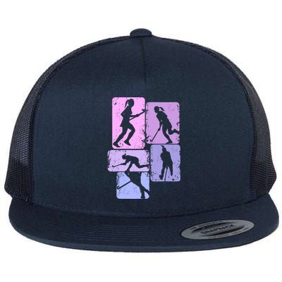 Field Hockey Wo Girl Flat Bill Trucker Hat