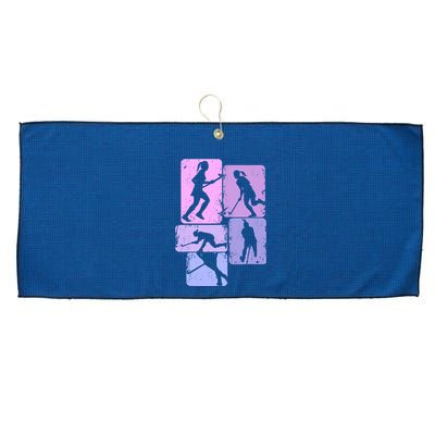 Field Hockey Wo Girl Large Microfiber Waffle Golf Towel