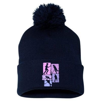 Field Hockey Wo Girl Pom Pom 12in Knit Beanie