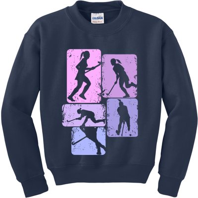 Field Hockey Wo Girl Kids Sweatshirt