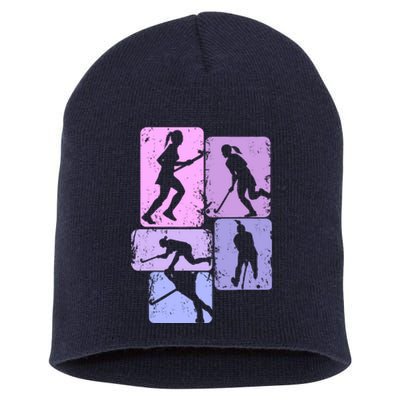 Field Hockey Wo Girl Short Acrylic Beanie