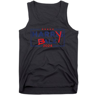 Funny Harris Walz 24 Harry Balz 2024 Meme Democratic On Back Gift Tank Top