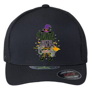 Funny Halloween Witch Better Have My Candy Flexfit Unipanel Trucker Cap