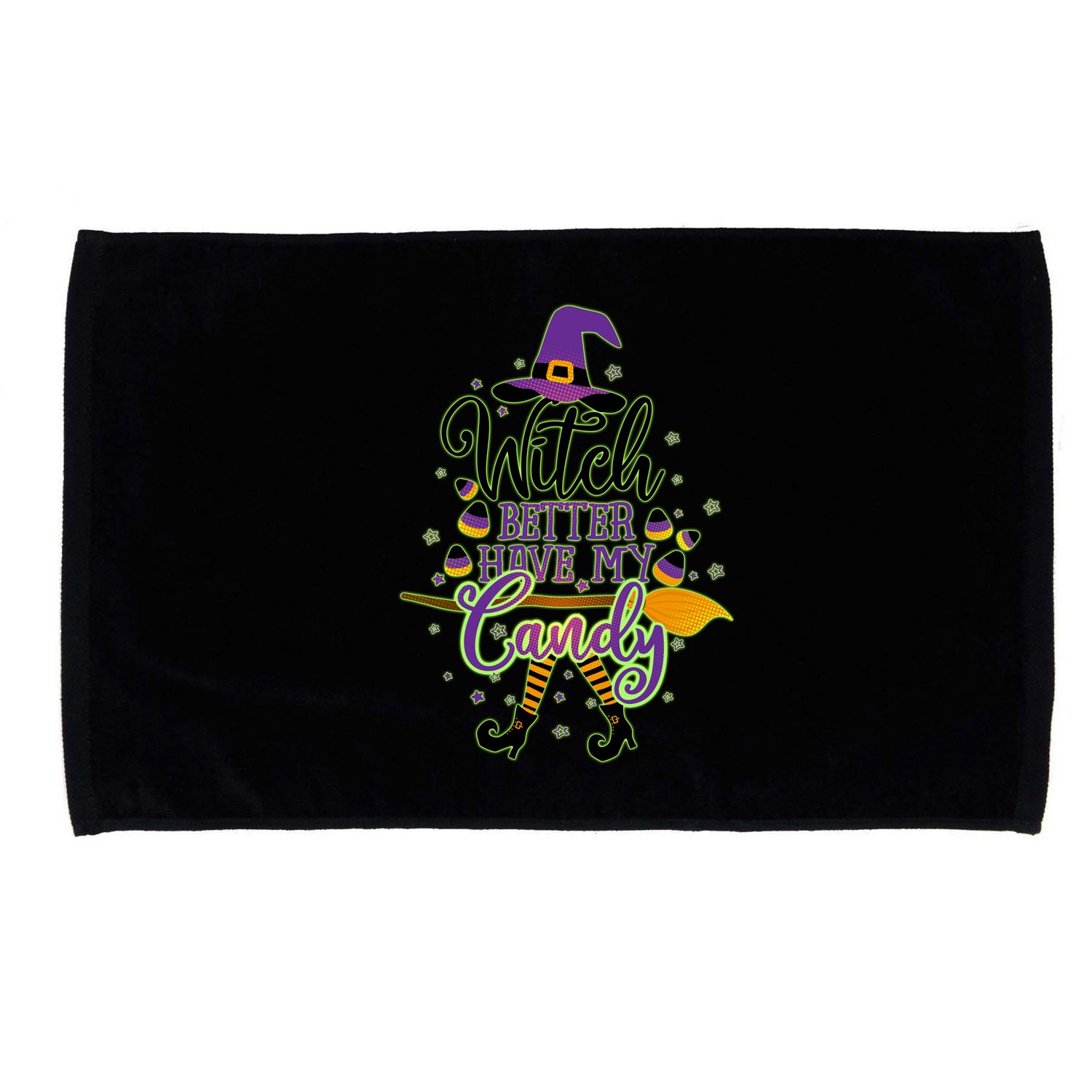 Funny Halloween Witch Better Have My Candy Microfiber Hand Towel