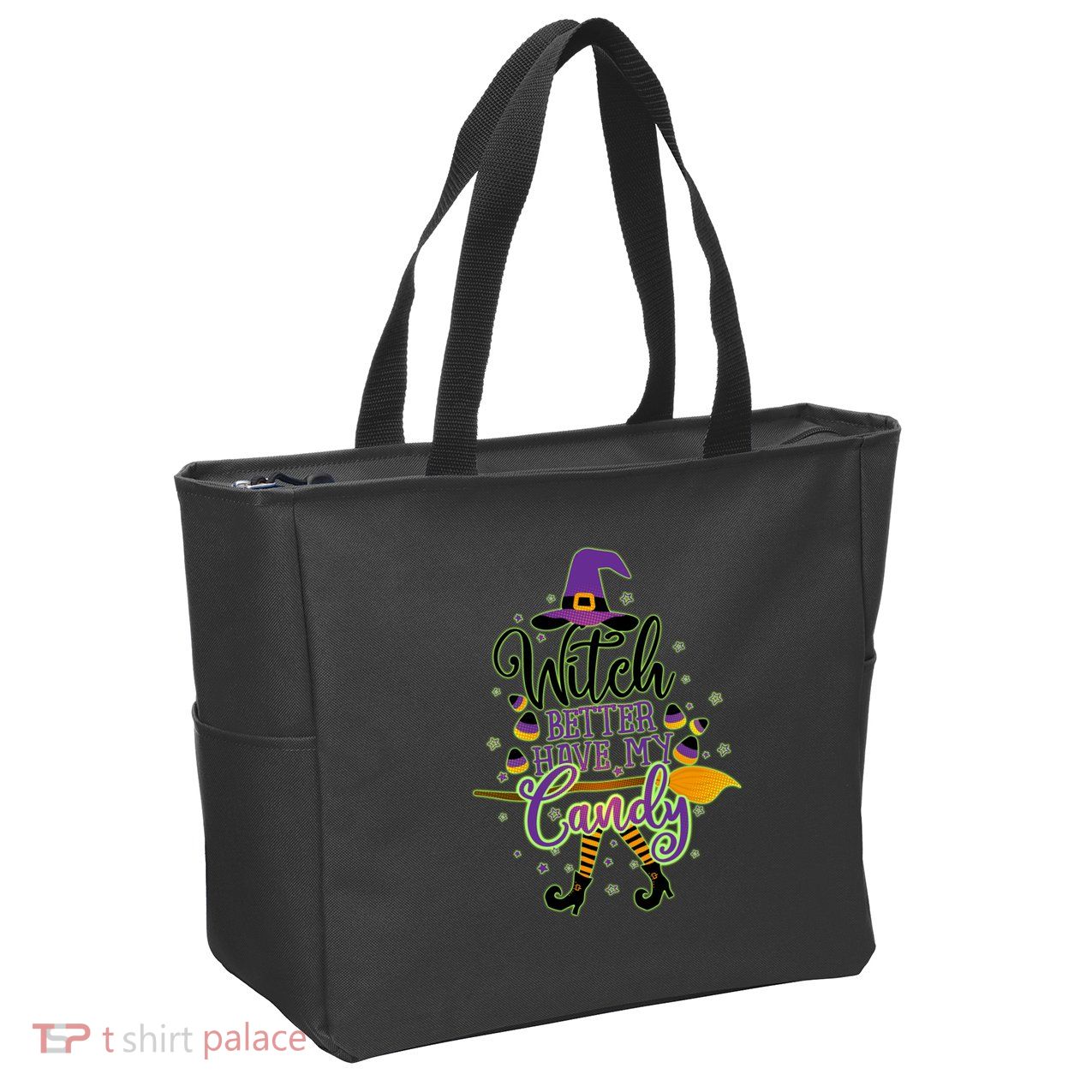 Funny Halloween Witch Better Have My Candy Zip Tote Bag