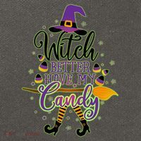 Funny Halloween Witch Better Have My Candy Cotton Canvas Backpack