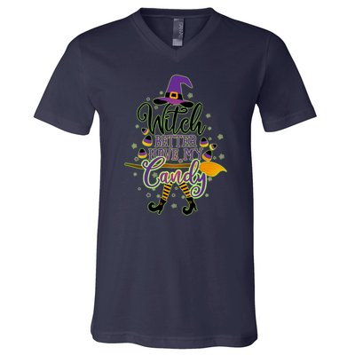 Funny Halloween Witch Better Have My Candy V-Neck T-Shirt