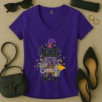 Funny Halloween Witch Better Have My Candy Women's V-Neck T-Shirt