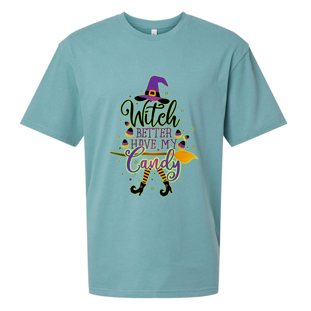Funny Halloween Witch Better Have My Candy Sueded Cloud Jersey T-Shirt
