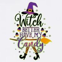 Funny Halloween Witch Better Have My Candy Garment-Dyed Sweatshirt