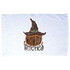 Funny Howdy Witches Western Fall Autumn Halloween Pumpkin Microfiber Hand Towel