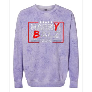 Funny Harris Walz 24 Harry Balz 2024 Meme Democratics Vote Colorblast Crewneck Sweatshirt