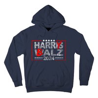 Funny Harris Walz 24 Harry Balz 2024 Meme Democratics Vote Hoodie