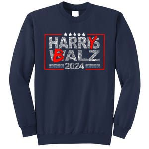 Funny Harris Walz 24 Harry Balz 2024 Meme Democratics Vote Sweatshirt