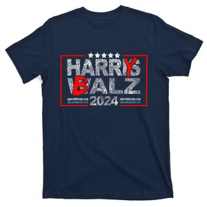 Funny Harris Walz 24 Harry Balz 2024 Meme Democratics Vote T-Shirt