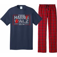 Funny Harris Walz 24 Harry Balz 2024 Meme Democratics Vote Pajama Set