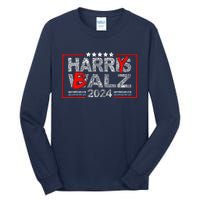 Funny Harris Walz 24 Harry Balz 2024 Meme Democratics Vote Tall Long Sleeve T-Shirt