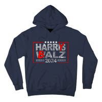 Funny Harris Walz 24 Harry Balz 2024 Meme Democratics Vote Tall Hoodie