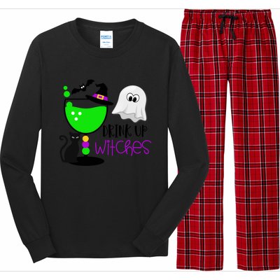 Funny Halloween Witches Gift Up Witches Gift Long Sleeve Pajama Set